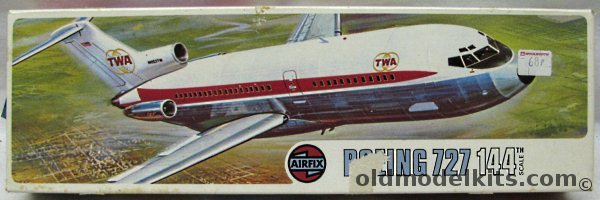 Airfix 1/144 Boeing 727-100 - TWA, 03173-6 plastic model kit